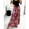 Sukně dlouhá saténová dámská (S/M ONE SIZE) ITALSKÁ MÓDA IMM23M22197-2/DU (Velikost S/M/L, Barva růžová fuchsiová)