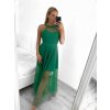 Šaty společenské dlouhé bez rukávu dámské (S/M ONE SIZE) ITALSKÁ MÓDA IM3236286/DU (Velikost S/M/L, Barva béžová)