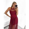Šaty společenské dlouhé bez rukávu dámské (S/M ONE SIZE) ITALSKÁ MÓDA IM3236286/DU (Velikost S/M/L, Barva béžová)