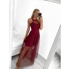 Šaty společenské dlouhé bez rukávu dámské (S/M ONE SIZE) ITALSKÁ MÓDA IM3236286/DU (Velikost S/M/L, Barva béžová)