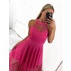 Šaty společenské dlouhé bez rukávu dámské (S/M ONE SIZE) ITALSKÁ MÓDA IM3236286/DU (Velikost S/M/L, Barva béžová)