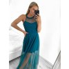 Šaty společenské dlouhé bez rukávu dámské (S/M ONE SIZE) ITALSKÁ MÓDA IM3236286/DU (Velikost S/M/L, Barva béžová)