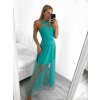 Šaty společenské dlouhé bez rukávu dámské (S/M ONE SIZE) ITALSKÁ MÓDA IM3236286/DU (Velikost S/M/L, Barva béžová)