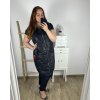 Vesta dlouhá s kapucí dámská nadrozměr (2XL/3XL ONE SIZE) ITALSKÁ MÓDA IM423LOVENA/DU (Velikost 2XL/3XL, Barva Černá)