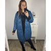 Bunda dlouhá s kapucí dámská nadrozměr (XL/2XL/3XL ONE SIZE) ITALSKÁ MÓDA IM423AZARET/DU (Velikost 2XL/3XL, Barva Černá)