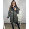 Bunda dlouhá s kapucí dámská nadrozměr (XL/2XL/3XL ONE SIZE) ITALSKÁ MÓDA IM423AZARET/DU (Velikost 2XL/3XL, Barva Černá)