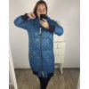 Bunda dlouhá s kapucí dámská nadrozměr (XL/2XL/3XL ONE SIZE) ITALSKÁ MÓDA IM423AZARET/DU (Velikost 2XL/3XL, Barva Černá)