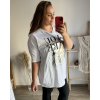 Tunika  dlouhý rukáv dámská nadrozměr (2XL/3XL/4XL ONE SIZE) ITALSKá MóDA IM423BEAUTEFUL/DU (Velikost 3XL/4XL, Barva bílá)