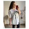 Tunika  dlouhý rukáv dámská nadrozměr (2XL/3XL/4XL ONE SIZE) ITALSKá MóDA IM423BEAUTEFUL/DU (Velikost 3XL/4XL, Barva bílá)