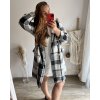 Kabát dlouhý rukáv dámská nadrozměr (XL/2XL ONE SIZE) ITALSKÁ MÓDA IM423MENDY/DU (Velikost XL/2XL, Barva béžová)