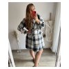 Kabát dlouhý rukáv dámská nadrozměr (XL/2XL ONE SIZE) ITALSKÁ MÓDA IM423MENDY/DU (Velikost XL/2XL, Barva béžová)