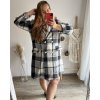 Kabát dlouhý rukáv dámská nadrozměr (XL/2XL ONE SIZE) ITALSKÁ MÓDA IM423MENDY/DU (Velikost XL/2XL, Barva béžová)