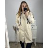 Kabát na zip s kapucí dlouhý rukáv dámská nadrozměr (2XL/3XL ONE SIZE) ITALSKÁ MÓDA IM423STAR/DU (Velikost 2XL/3XL, Barva Černá)
