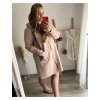 Kabát na zip s kapucí dlouhý rukáv dámská nadrozměr (2XL/3XL ONE SIZE) ITALSKÁ MÓDA IM423STAR/DU (Velikost 2XL/3XL, Barva Černá)