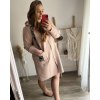 Kabát na zip s kapucí dlouhý rukáv dámská nadrozměr (2XL/3XL ONE SIZE) ITALSKÁ MÓDA IM423STAR/DU (Velikost 2XL/3XL, Barva Černá)