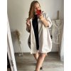 Bunda s kapucí dámské nadrozměr (2XL/3XL/4XLONE SIZE) ITALSKÁ MÓDA IMD23HOPE/DU (Velikost 2XL/3XL, Barva béžová)
