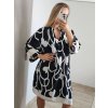Šaty košilové letní oversize dlouhý rukáv dámské nadrozměr (S/M/L/XL/2XL ONE SIZE) ITALSKá MóDA IM82367011/DU