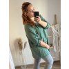 Tunika košilová dlouhý rukáv dámská nadrozměr (3XL/4XL ONE SIZE) ITALSKÁ MÓDA IMWQ233252/DUR