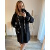 Kabát dlouhý rukáv dámský nadrozměr (2XL/3XL/4XL ONE SIZE) ITALSKÁ MODA  IM423BEATA/DU