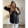 Kabát oversize na zip s kapucí dámský nadrozměr (2XL/3XL/4XL ONE SIZE) ITALSKá MóDA IM323BEAUTIFUL/DU