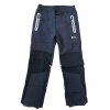 Chlapecké softshellové kalhoty zateplené Kugo HK5627, šedá / zelený zip