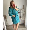 Bunda slabá s kapucí dámská nadrozměr (XL/2XL/3XL ONE SIZE) ITALSKÁ MÓDA IM4221307/DU (Velikost 2XL/3XL, Barva Černá)