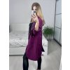 Bunda slabá s kapucí dámská nadrozměr (XL/2XL/3XL ONE SIZE) ITALSKÁ MÓDA IM4221307/DU (Velikost 2XL/3XL, Barva Černá)