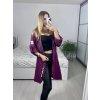 Bunda slabá s kapucí dámská nadrozměr (XL/2XL/3XL ONE SIZE) ITALSKÁ MÓDA IM4221307/DU (Velikost 2XL/3XL, Barva Černá)