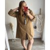 Bunda slabá s kapucí dámská nadrozměr (XL/2XL/3XL ONE SIZE) ITALSKÁ MÓDA IM4221307/DU (Velikost 2XL/3XL, Barva Černá)