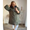 Bunda slabá s kapucí dámská nadrozměr (XL/2XL/3XL ONE SIZE) ITALSKÁ MÓDA IM4221307/DU (Velikost 2XL/3XL, Barva Černá)