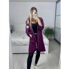 Bunda slabá s kapucí dámská nadrozměr (XL/2XL/3XL ONE SIZE) ITALSKÁ MÓDA IM4221307/DU (Velikost 2XL/3XL, Barva Černá)