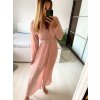 Overal dlouhý elegantní s páskem dlouhý rukáv dámský (S/M ONE SIZE) ITALSKÁ MÓDA IMWD232849/DU