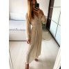 Overal dlouhý elegantní s páskem dlouhý rukáv dámský (S/M ONE SIZE) ITALSKÁ MÓDA IMWD232849/DU