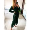 Overal dlouhý elegantní s páskem dlouhý rukáv dámský (S/M ONE SIZE) ITALSKÁ MÓDA IMWD232849/DU
