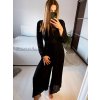 Overal dlouhý elegantní s páskem dlouhý rukáv dámský (S/M ONE SIZE) ITALSKÁ MÓDA IMWD232849/DU