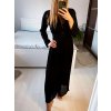 Overal dlouhý elegantní s páskem dlouhý rukáv dámský (S/M ONE SIZE) ITALSKÁ MÓDA IMWD232849/DU