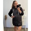 Vesta šusťáková s kapucí dámská (L/XL/2XL ONE SIZE) ITALSKÁ MODA IM423583/DU (Velikost XL/2XL, Barva Černá)