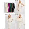 Šaty se svetrem úpletové elegantní na ramínka dámské (S/M ONE SIZE) MB2123D3327/DUR