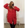 Bunda kabát prošívaný dlouhý rukáv dámská nadrozměr (2XL/3XL ONE SIZE) ITALSKÁ MÓDA IMWCT233519 (Velikost 2LX/3XL, Barva Černá)