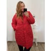 Bunda kabát prošívaný dlouhý rukáv dámská nadrozměr (2XL/3XL ONE SIZE) ITALSKÁ MÓDA IMWCT233519 (Velikost 2LX/3XL, Barva Černá)