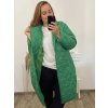 Bunda kabát prošívaný dlouhý rukáv dámská nadrozměr (2XL/3XL ONE SIZE) ITALSKÁ MÓDA IMWCT233519 (Velikost 2LX/3XL, Barva Černá)