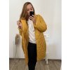 Bunda kabát prošívaný dlouhý rukáv dámská nadrozměr (2XL/3XL ONE SIZE) ITALSKÁ MÓDA IMWCT233519 (Velikost 2LX/3XL, Barva Černá)