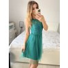 Šaty společenské krajkové na ramínka dámské (S/M ONE SIZE) ITALSKá MóDA IMC23349/DR (Velikost S/M/L, Barva růžová starorůžová)