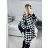 Kabát flaušový dlouhý rukáv dámský (M /L/XLONE SIZE) ITALSKÁ MÓDA IMWC232799/DU (Velikost L/XL, Barva bílá)