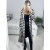 Kabát podzimní s podšívkou dlouhý rukáv dámský (S/M ONE SIZE) ITALSKÁ MÓDA  IMWHA23001/DUR