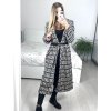Kabát podzimní s podšívkou dlouhý rukáv dámský (S/M ONE SIZE) ITALSKÁ MÓDA  IMWHA23001-1/DUR