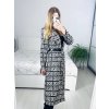 Kabát podzimní s podšívkou dlouhý rukáv dámský (S/M ONE SIZE) ITALSKÁ MÓDA  IMWHA23001-1/DUR