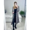 Kabát podzimní s podšívkou dlouhý rukáv dámský (S/M ONE SIZE) ITALSKÁ MÓDA  IMWHA23001-1/DUR