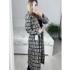 Kabát podzimní s podšívkou dlouhý rukáv dámský (S/M ONE SIZE) ITALSKÁ MÓDA  IMWHA23001-1/DUR