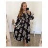 Šaty košilové s páskem dlouhý rukáv dámské nadrozměr (XL/2XL/3XLONE SIZE) ITALSKÁ MÓDA IMWEC23MAJA-4/DU